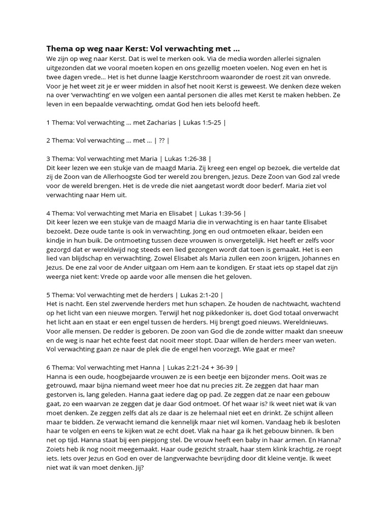 Thema - Vol Verwachting Met | PDF