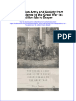Download textbook The Belgian Army And Society From Independence To The Great War 1St Edition Mario Draper ebook all chapter pdf 