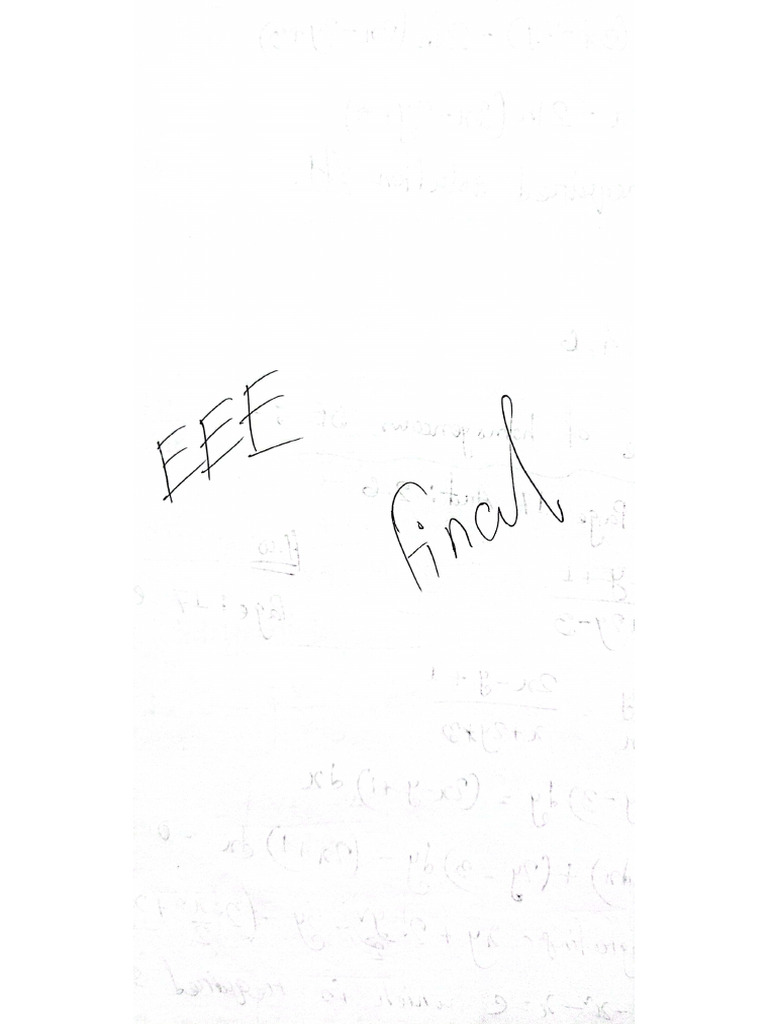 EEE-2 Final Note | PDF