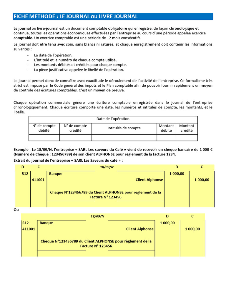 Guide du Livre Journal Comptable | PDF | Comptabilité | Banques