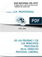 Diapositiva Derecho Procesal Laboral Prueba