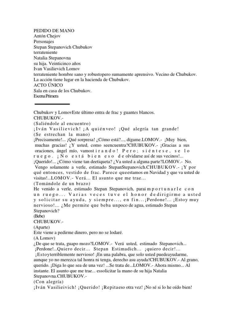 Pedido de Mano | Descargar gratis PDF | Ocio