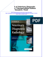 Download pdf Textbook Of Veterinary Diagnostic Radiology 7 Revised Edition Edition Donald E Thrall ebook full chapter 