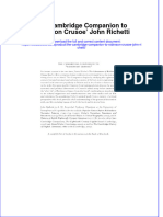 Textbook The Cambridge Companion To Robinson Crusoe John Richetti Ebook All Chapter PDF