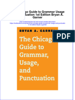 Download textbook The Chicago Guide To Grammar Usage And Punctuation 1St Edition Bryan A Garner ebook all chapter pdf 