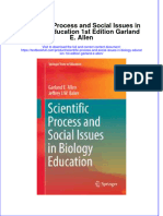 Textbook Scientific Process and Social Issues in Biology Education 1St Edition Garland E Allen Ebook All Chapter PDF