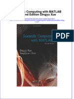 Textbook Scientific Computing With Matlab Second Edition Dingyu Xue Ebook All Chapter PDF