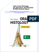 PDF Ten Cates Oral Histology Development Structure and Function True Antonio Nanci Ebook Full Chapter