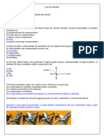 Lista de exercícios - Leis de Newton