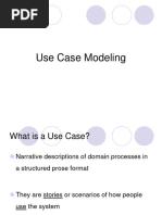 Use Case Modelling