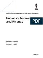 ICAEW BTF Question Bank 2023