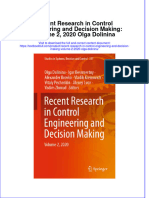 Full Chapter Recent Research in Control Engineering and Decision Making Volume 2 2020 Olga Dolinina PDF