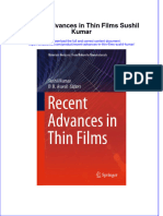 Full Chapter Recent Advances in Thin Films Sushil Kumar PDF