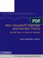 (Jean Goubault-Larrecq) Non-Hausdorff Topology and