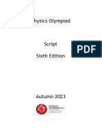 Script Swiss Physics Olympiad 6th Edition