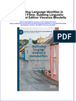 Full Chapter Recreating Language Identities in Animated Films Dubbing Linguistic Variation 1St Edition Vincenza Minutella PDF