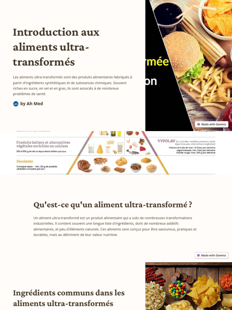 Comprendre les aliments ultra-transformés | PDF | Nourritures | Sucre