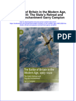 PDF The Battle of Britain in The Modern Age 1965 2020 The States Retreat and Popular Enchantment Garry Campion Ebook Full Chapter