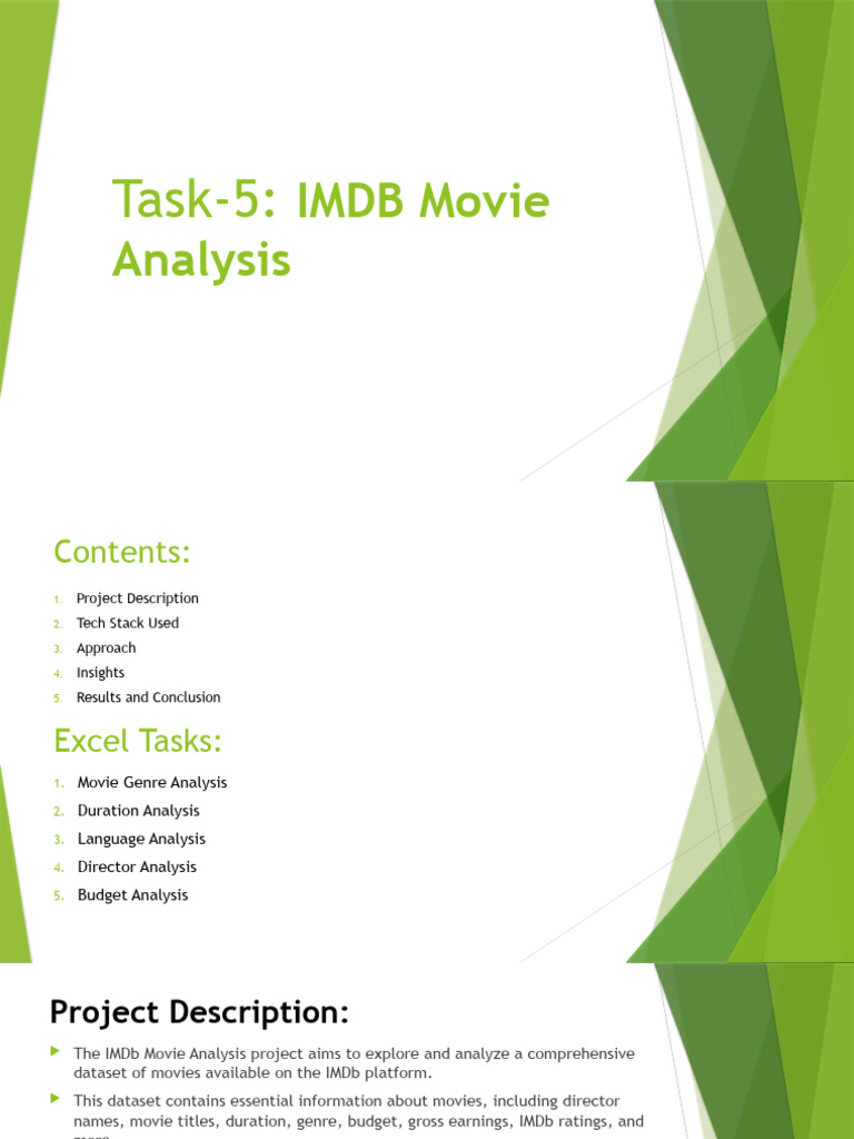 IMDB Movie Analysis and Insights | PDF | Data Analysis | Statistics
