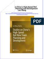 PDF Studies On Chinas High Speed Rail New Town Planning and Development Lan Wang Ebook Full Chapter