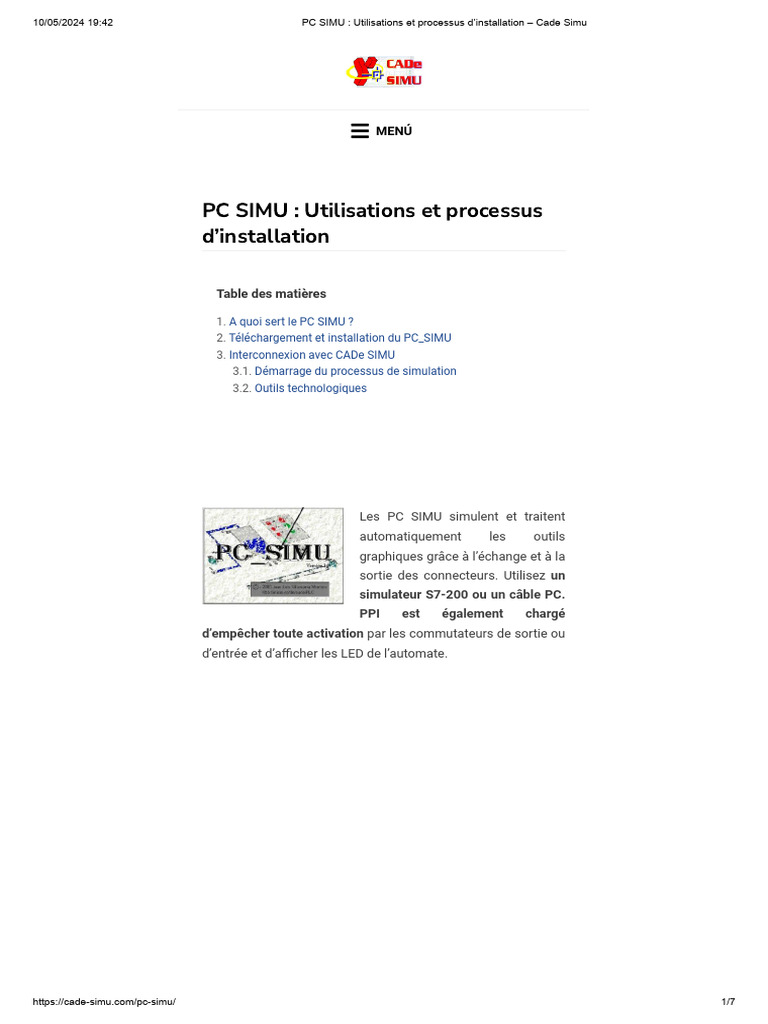 PC SIMU : Guide d'installation et d'utilisation | PDF | PC compatibles ...