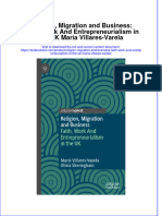 Download full chapter Religion Migration And Business Faith Work And Entrepreneurialism In The Uk Maria Villares Varela pdf docx