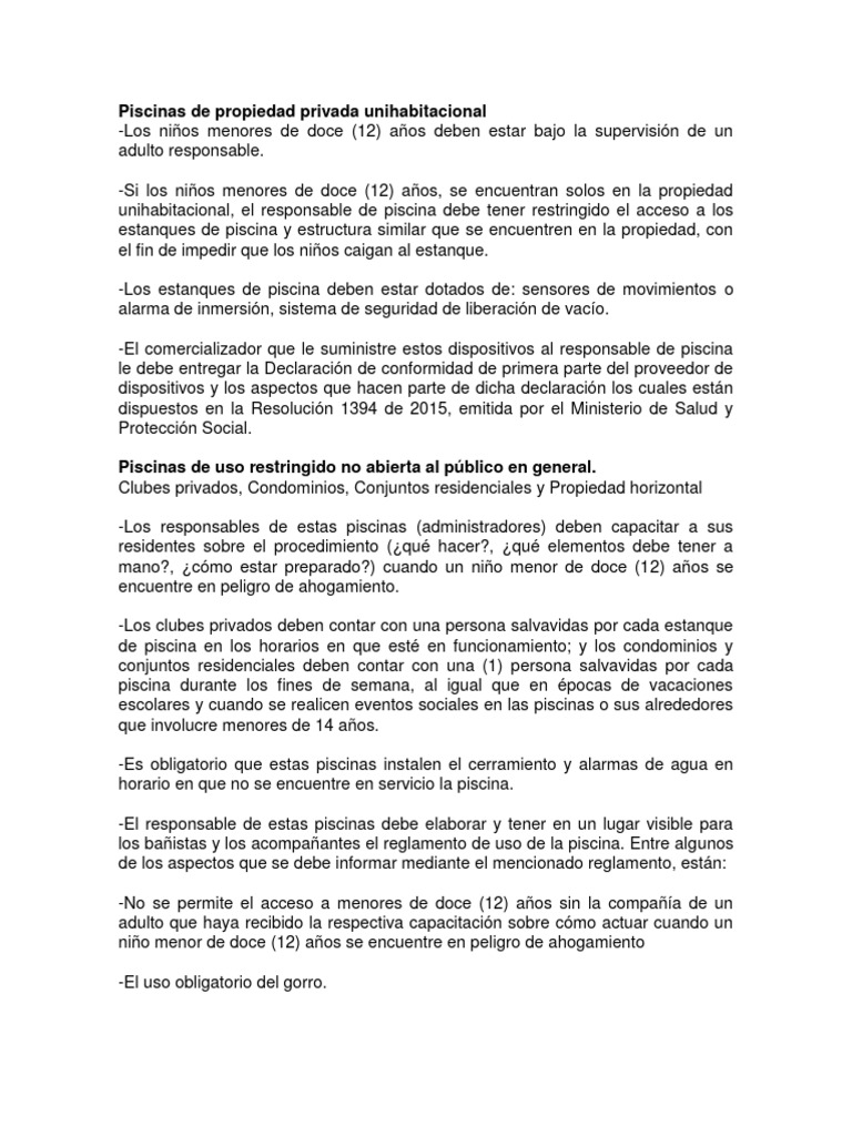 medidas-a-tomar-en-piscinas-o-1-pdf-piscina-condominio