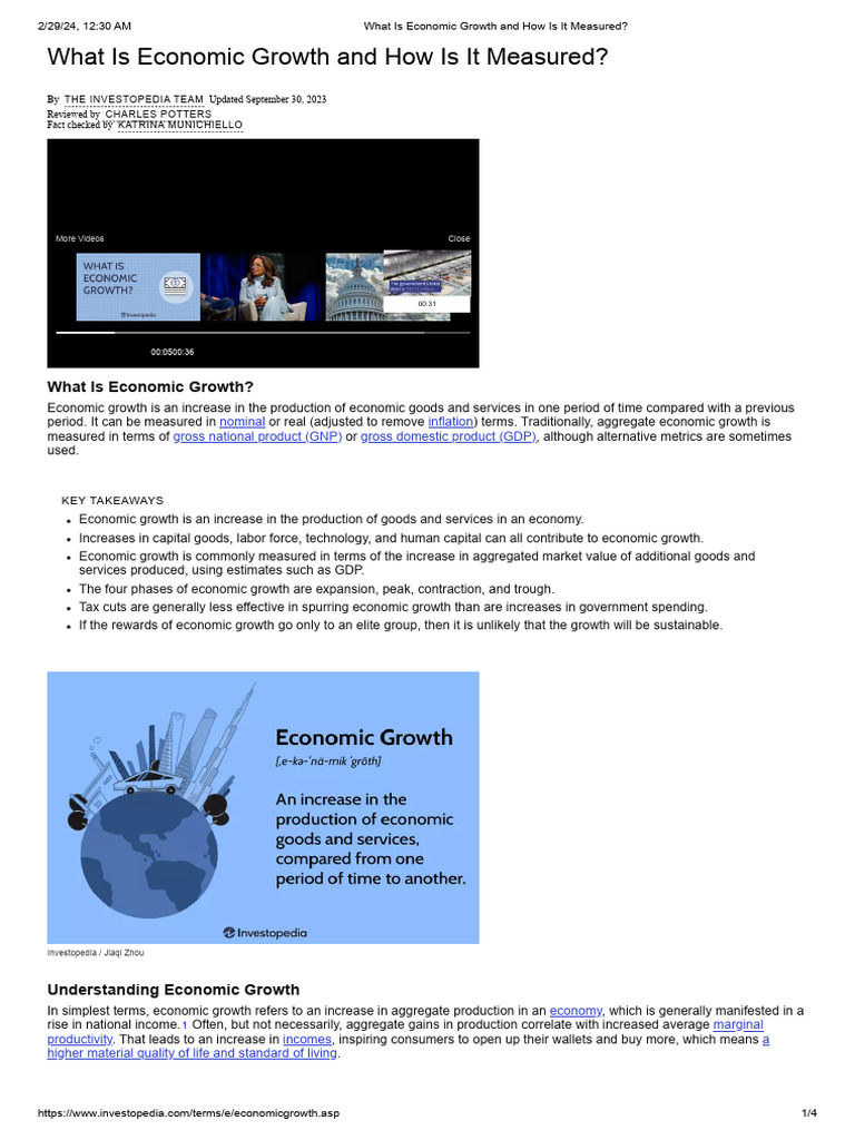 Understanding Economic Growth Metrics | PDF | Economic Growth | Recession