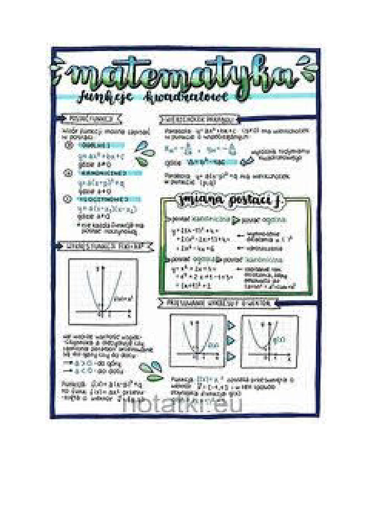Matematyka notatki pdf