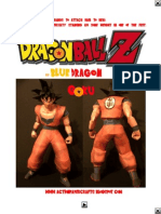 DBZ 23cm Goku Paper Craft With Lines