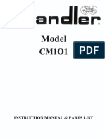 Consew Chandler CM-101 Parts Book