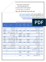 مجموعة من التمارين في بناء الميزانية المالية