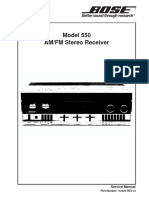 Model 550 AM/FM Stereo Receiver: Service Manual