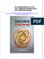PDF Systemic Leadership For Local Governance Tapping The Resource Within Catherine Hobbs Ebook Full Chapter