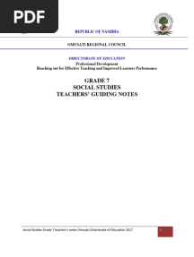 Grade 7 Social Studies Summary PDF