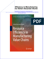 Full Chapter Resource Efficiency in Manufacturing Value Chains Stefan Alexander Blume PDF