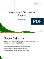 Results and Discussion Chapters