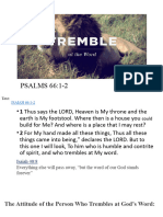 Trembling at God's Word