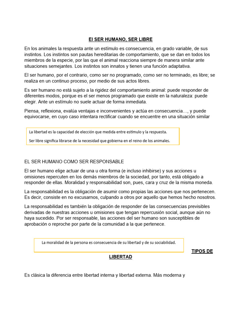 El Significado de Libertad | PDF | René Descartes | Immanuel Kant