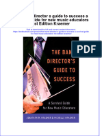 Download textbook The Band Director S Guide To Success A Survival Guide For New Music Educators 1St Edition Kraemer ebook all chapter pdf 