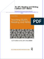 Full Chapter Teaching Esl Efl Reading and Writing 2Nd Edition I S P Nation PDF