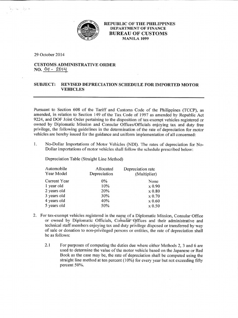cao-no-07-2014-revised-depreciation-schedule-for-imported-motor