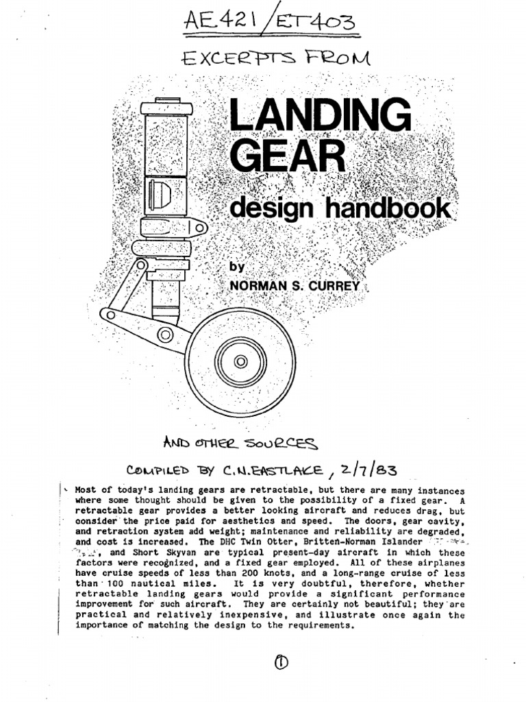 Landing Gear Design PDF