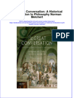 Textbook The Great Conversation A Historical Introduction To Philosophy Norman Melchert Ebook All Chapter PDF
