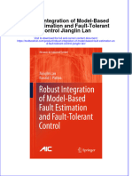 Full Chapter Robust Integration of Model Based Fault Estimation and Fault Tolerant Control Jianglin Lan PDF