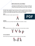 Partes de la Anatomía de la Letra | PDF