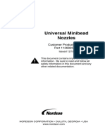 Universal Minibead Nozzles: Customer Product Manual Part 1126825 - 01