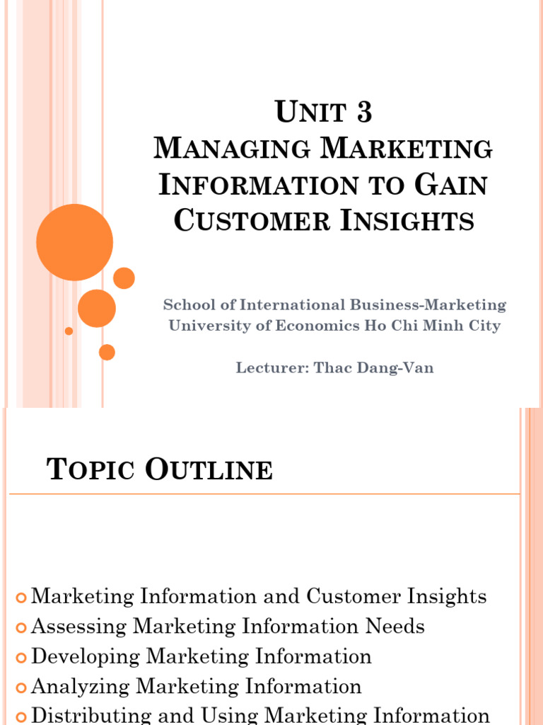 Unit 3 | PDF | Marketing Research | Customer Relationship Management