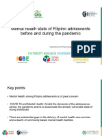 URC A8 Mental Health State of Filipino Adolescents Before and During The Pandemic