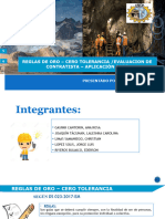 Reglas de Oro - Cero Tolerancia Evaluacion de Contratista - Aplicación Pare